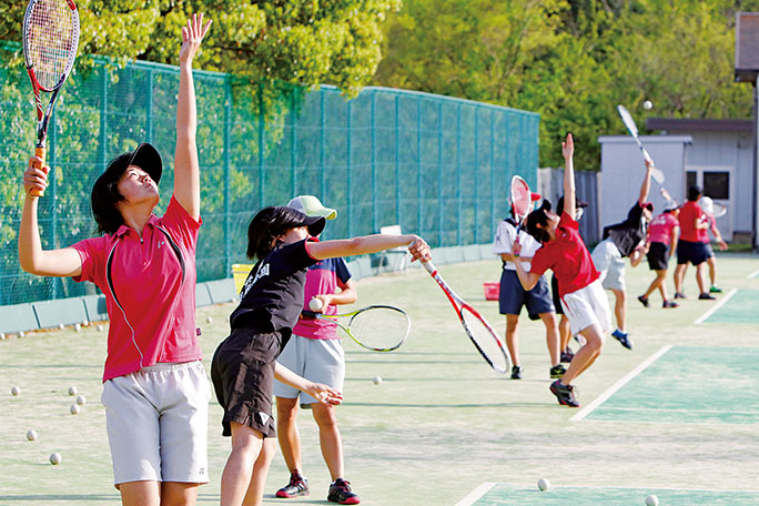 ソフトテニス部 クラブ活動 生徒会活動 学校生活 須磨学園 須磨学園